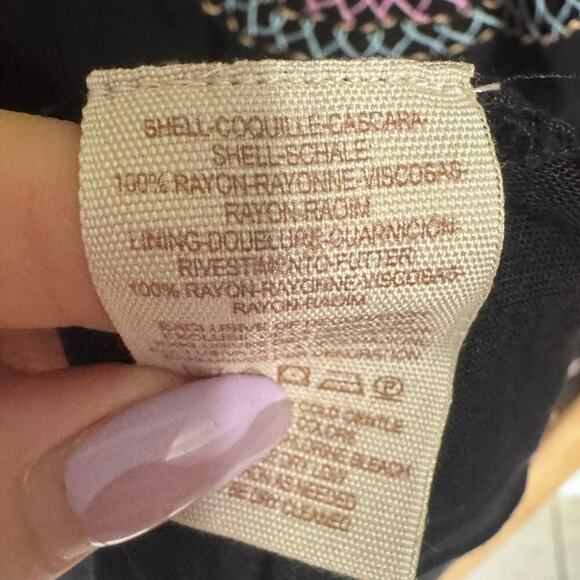 Free People These Eyes Together Dress One Shoulder Embroidery Detail Size Medium - Picture 12 of 14